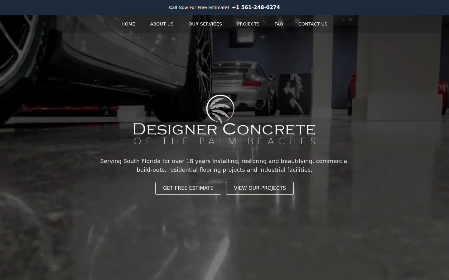 Designer Concrete website