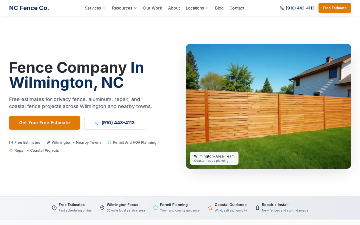 NC Fence Co. website
